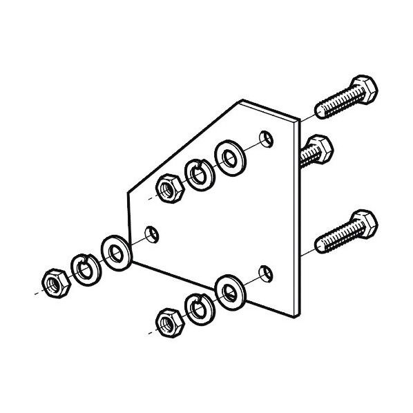 ネグロス電工 組立アングル架台プレート溶融 Z-50AGP 1点...