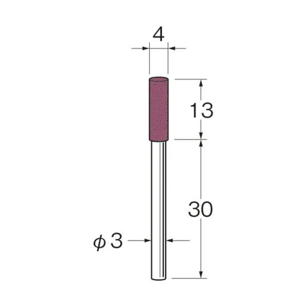 リューター 軸付セラミックゴム砥石(金属研磨用) 157 x 110 x 5 mm R2111 10本
