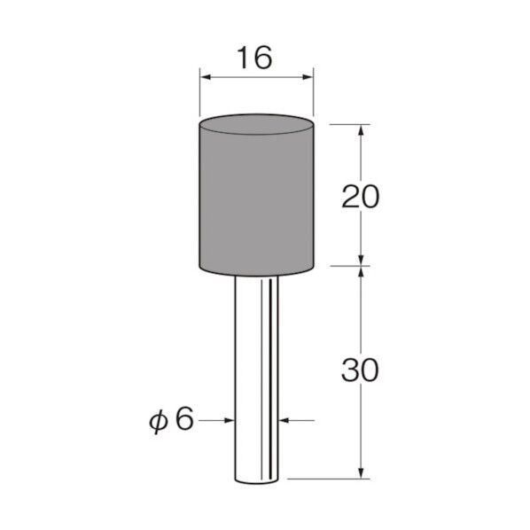 リューター 軸付弾性砥石(PVA砥石) 157 x 110 x 17 mm R7613 5本