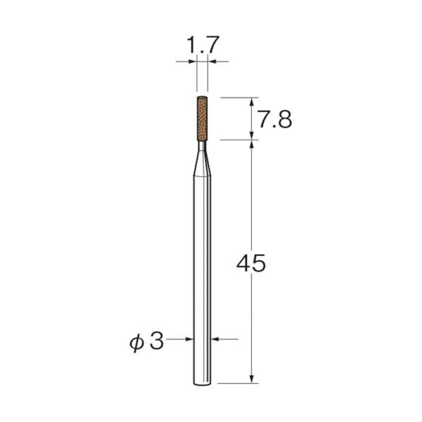精密加工用軸付砥石G4317粒度 # :320 G4317 5本