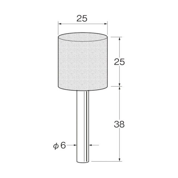 軸付砥石 G6214 5本