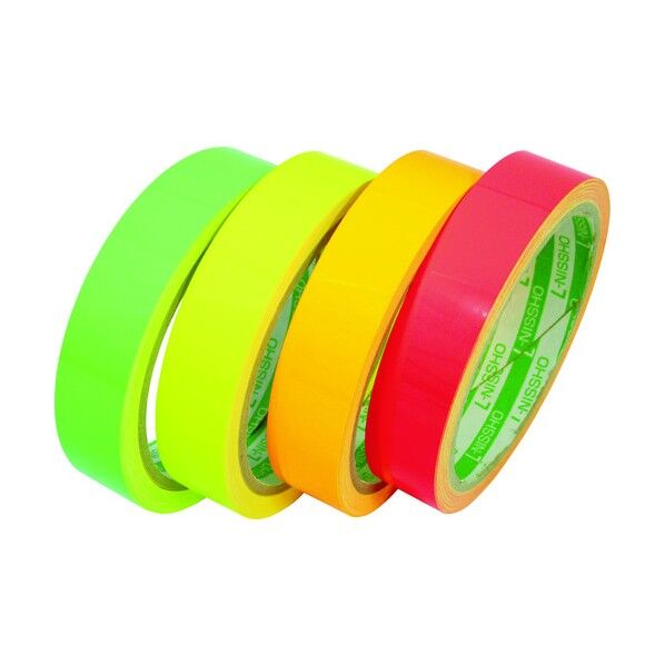 日東エルマテ 蛍光テープ 150mmX5m