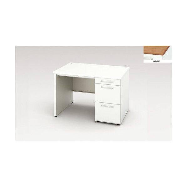 片袖デスク (パネル脚タイプ) XEHH117GP-WMW 1点