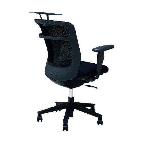 事務用チェア 背:ブルー/座:ブラック 可動肘付 ハンガー付 PAEB511FAH-BLB 1点