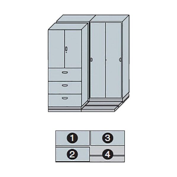 2列2連ベースセット MCW-2218-AA-W 1点