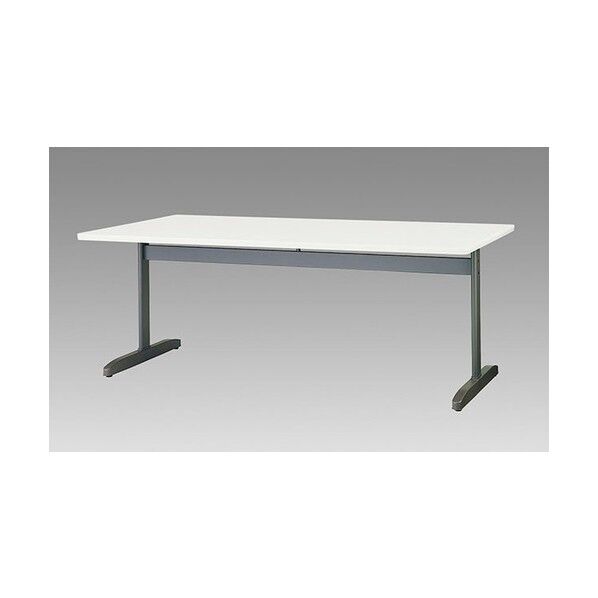 会議用テーブル (T字脚) (直線) KHE1890-WH 1点