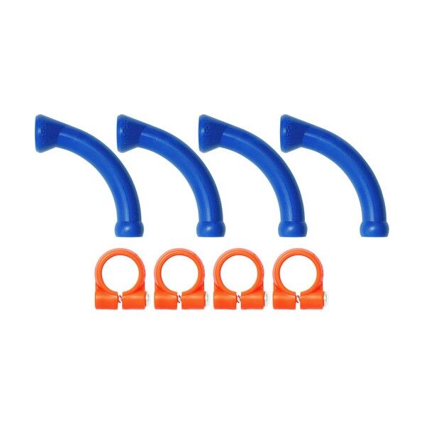 1/4クランプ付ロングエルボー NL40474 1個