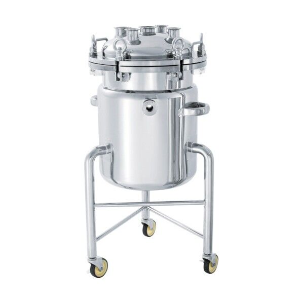 ステンジャケット型フランジオープン加圧容器 脚付