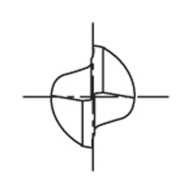 銅・アルミ合金用エンドミル(2枚刃) ショート