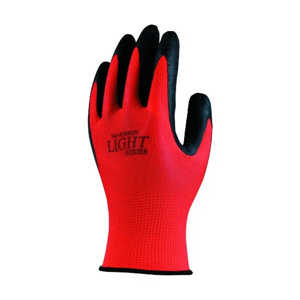 13G天然ゴム背抜き手袋 レッド LL A-375 5双