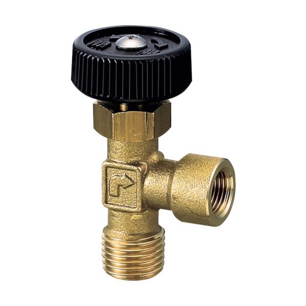 オンダ製作所 製作所 アングルミニチュアバルブ R1/8×Rc1/8 黄銅ハンドル OMV-620-3 1点...