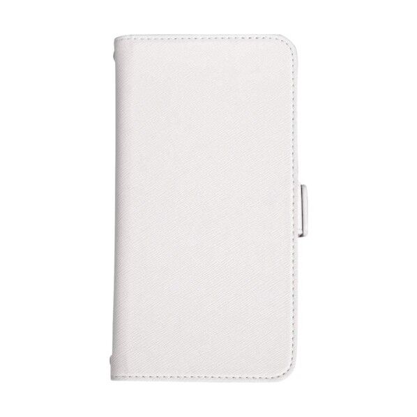 スライド式手帳型マルチケース 5.2インチまでのスマホ対応 ホワイト