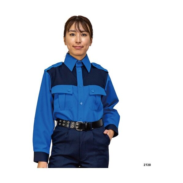 警備シャツ2720(秋冬)ユニセックス L 2720-L 1着