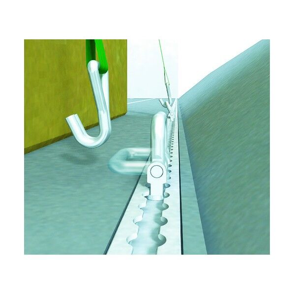 allsafeエアラインレール用端末金具クワトロスタッドフィッティング90