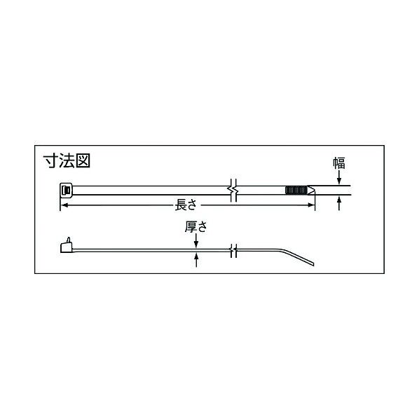 仮止めタイプ ナイロン結束バンド 耐候性ナイロン66