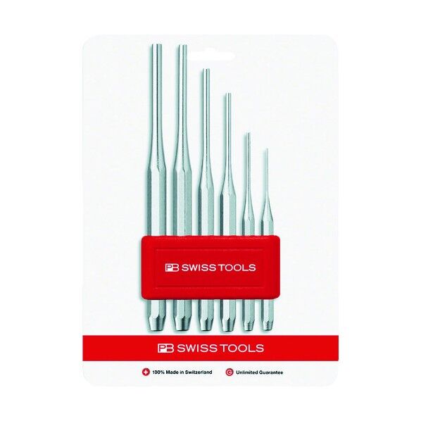 PBスイスツールズ750BCN平行ピンポンチ(八角胴)セットホルダー付