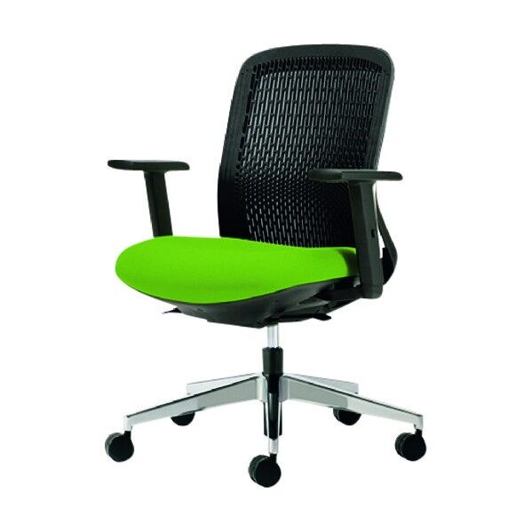 41618)事務イス Try KD-TR62SEL YG 1点