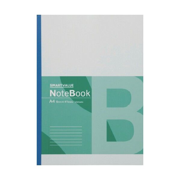 120357)再生紙ノート A4 B罫 P068J-10 P068J-10 10冊