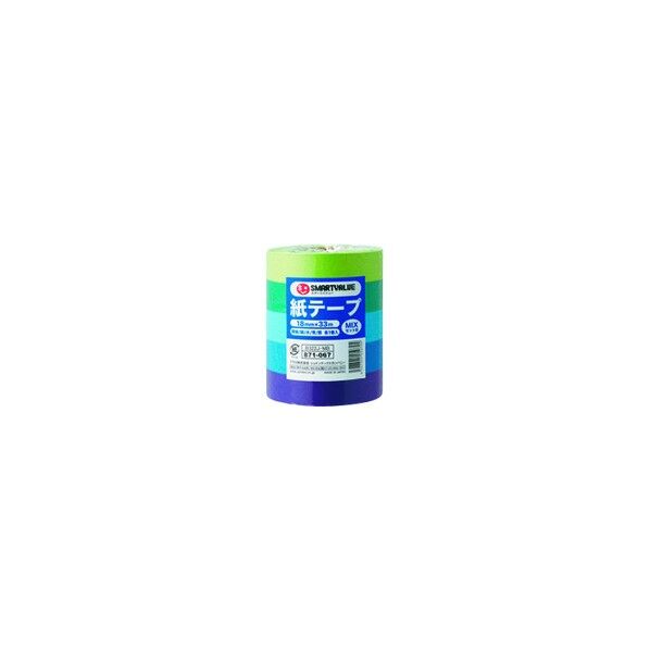 プラス 871067）紙テ-プ＜色混み＞5色セットB B322J-MB  B322J-MB 1S...