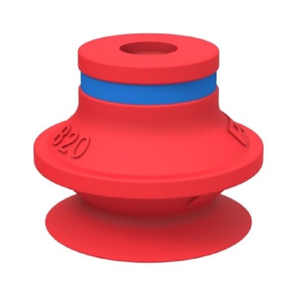 サクションカップ B(ショートベローズ) モデル 赤色(シリコン)