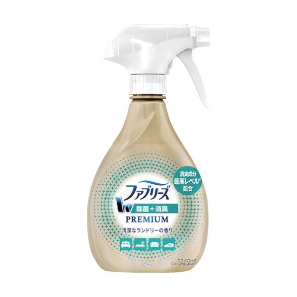 ファブリーズ W除菌+消臭 プレミアム スプレー ランドリーの香り 本体 370ml 101808 1点