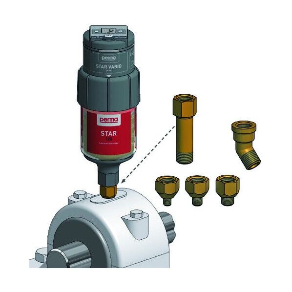 パーマスターバリオモータードライブ式給油器 SF01標準グリス120CC付き 1セット