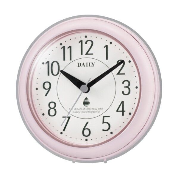 DAILY デイリー 防滴防塵時計 250 g ピンク/白 4KG711DN13