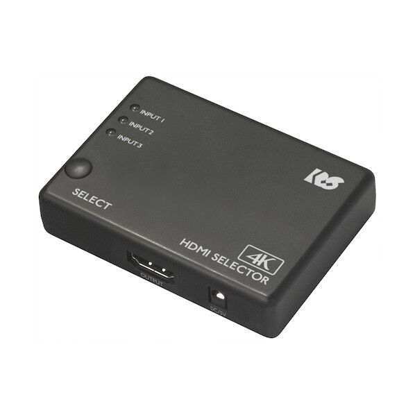ラトックシステム 4K60Hz対応 3入力1出力 HDMI切替器 RS-HDSW31-4KZ 1点