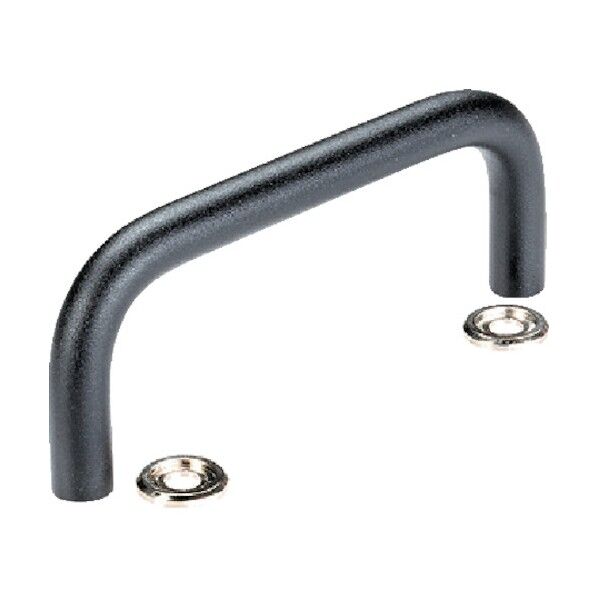 アーチ形グリップ 台座ワッシャー付 鋼、プラスチック被覆、黒 24310.0310 1点