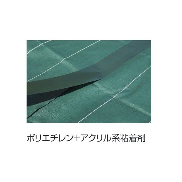 防草シート用テープ 80mm×10m 緑 1巻