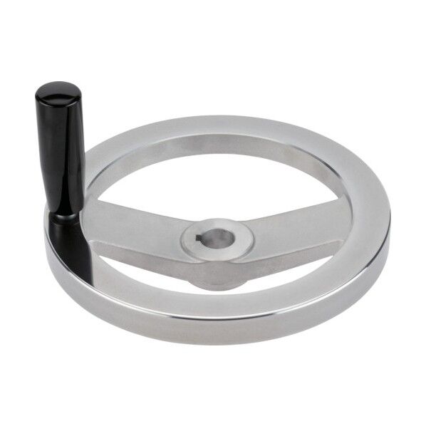 スポークハンドル アルミニウム キー溝付、回転ハンドル付 24610.0321 1点