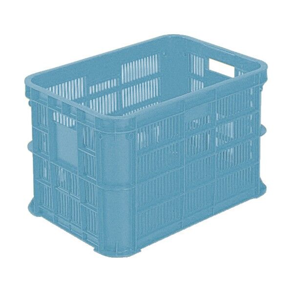 スタッキングコンテナー 104857 サンテナーB#50-2 2持手、2印刷面 ライトブルー 104857-BLL 1点