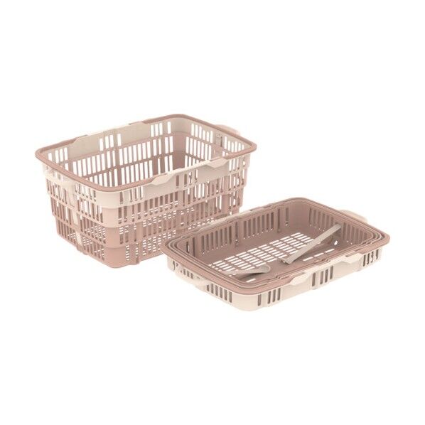 折りたたみバスケット 103060 ニューバスケット ブラウン 10306000BR 1点