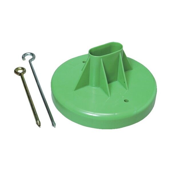プラスチックフェンス用打ち込みベース グリーン 8Y2086 1点