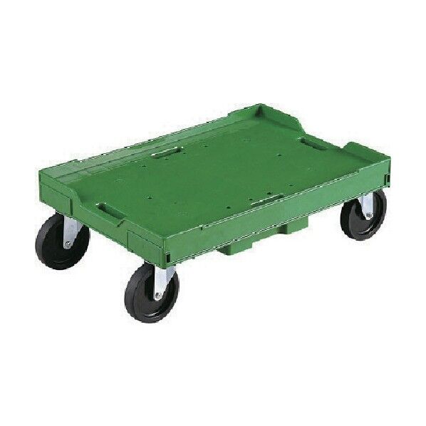 サンコー 折りたたみコンテナー用台車 802450 サンキャリー6040-2グリーン SK802450-01 1点