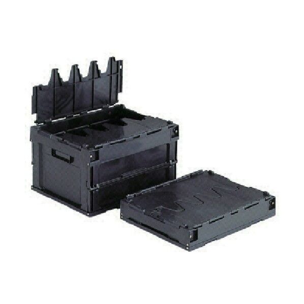 フタ一体型折りたたみコンテナー 551640 サンクレットオリコン20B(導電)