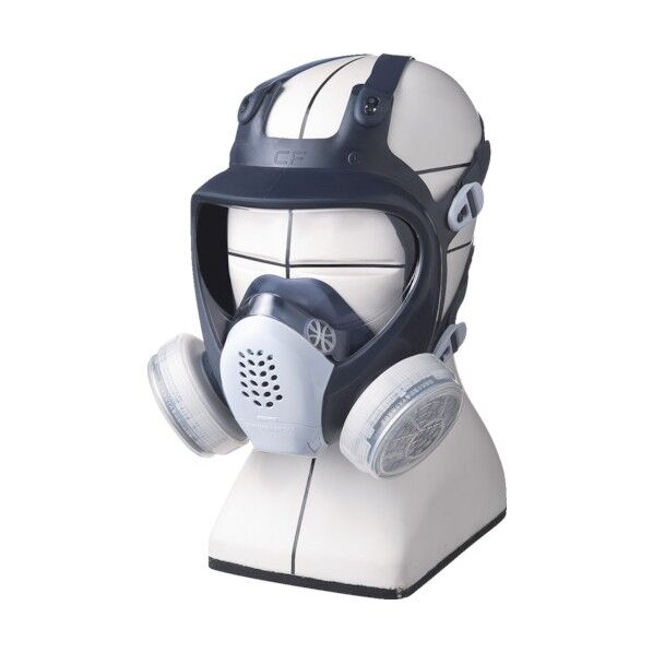 シゲマツ 直結式小型全面形防毒マスク 1点