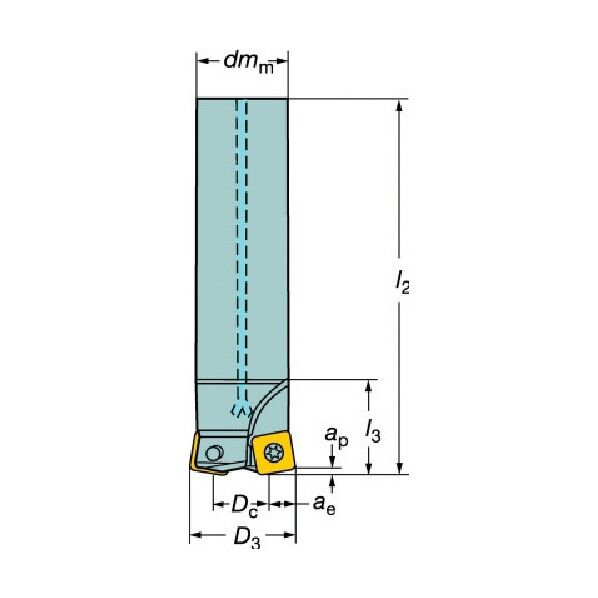 コロミル２１０エンドミル R210-025T12-09M 1