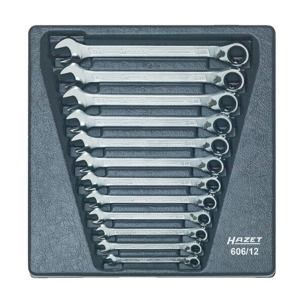 ＨＡＺＥＴ切替式ギヤレンチセット（コンビタイプ）１２丁セット1Ｓ 606S12 1Ｓ