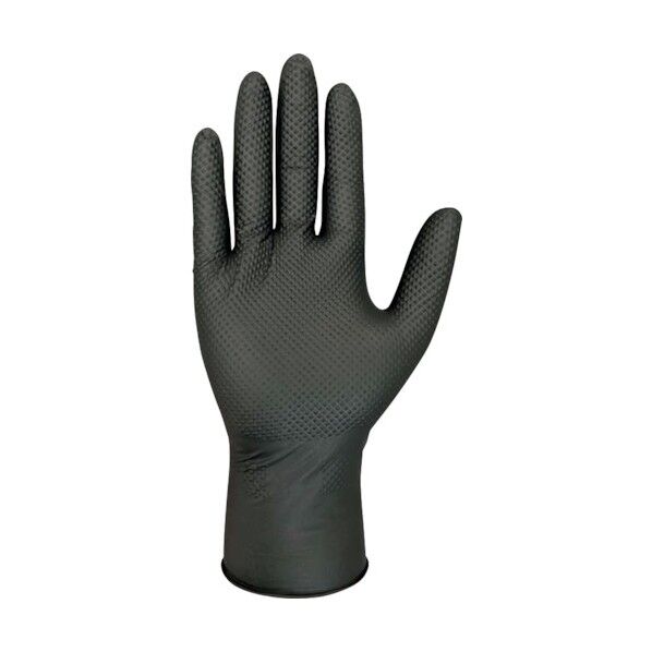 VooGOブラックニトリル手袋 LLサイズ 603405 50枚