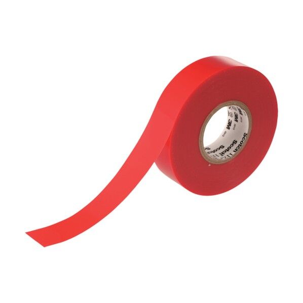 /ビニールテープ 117S 赤 19mm×20m 117SRED20 便利グッズ(文具・OA機器) 117S RED 20 1個