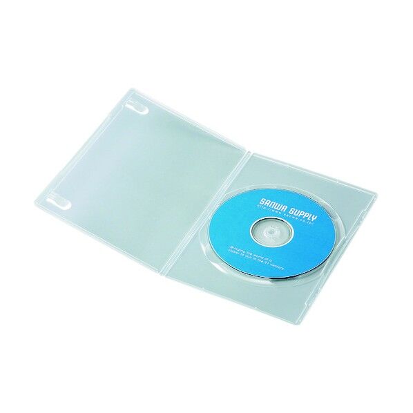スリムDVDトールケース 1枚収納 DVD-TU1-10C 10枚