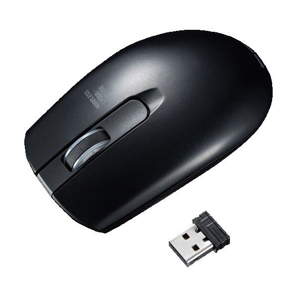 ワイヤレス レーザーマウス MA-WLS131BK 1点