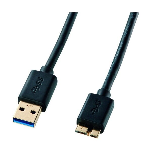 サンワサプライ USB3.0マイクロケーブル 0.5m KU30-AMC05BK 1点