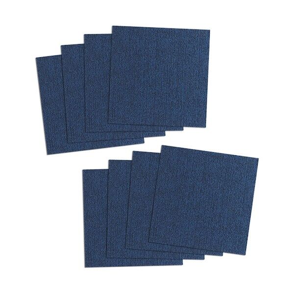 撥水タイルマット 8枚入 ネイビーブルー KV-71 1袋