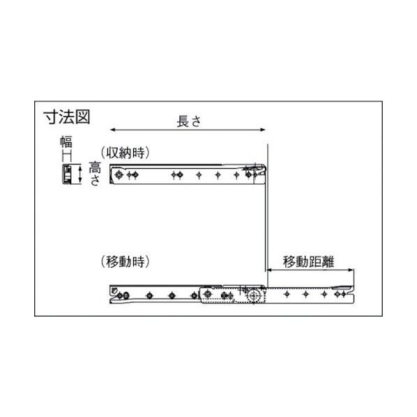 スライドレール RKA型 (軽荷重用)