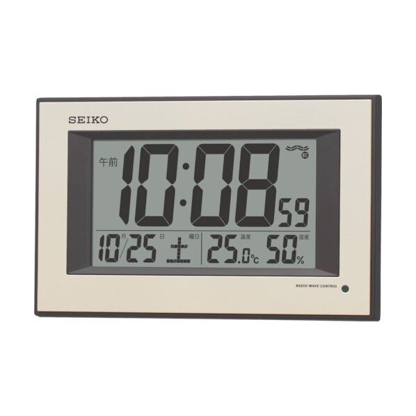自動点灯デジタル電波掛時計
