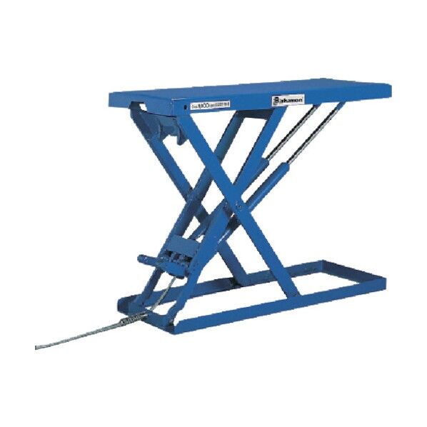 スーパーローリフト(超低床式) フットスイッチ 均等荷重1000kg 揚程900mm LX100N-F 1点