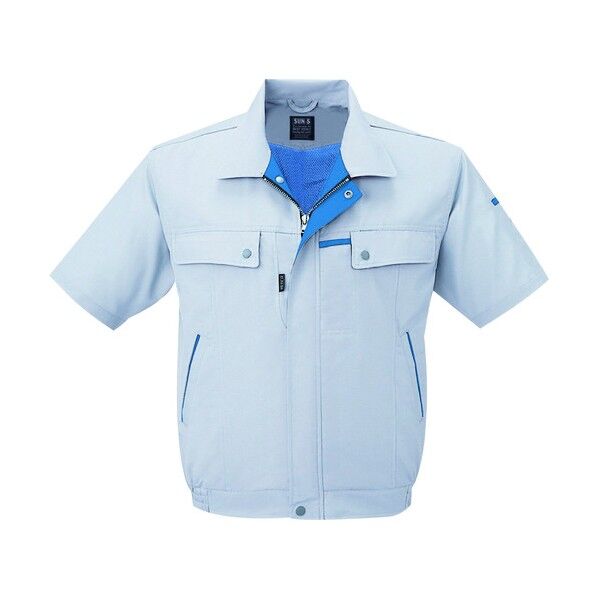 夏 半袖ブルゾン シルバーグレー色 SSサイズ WA10450-6-SS 1点