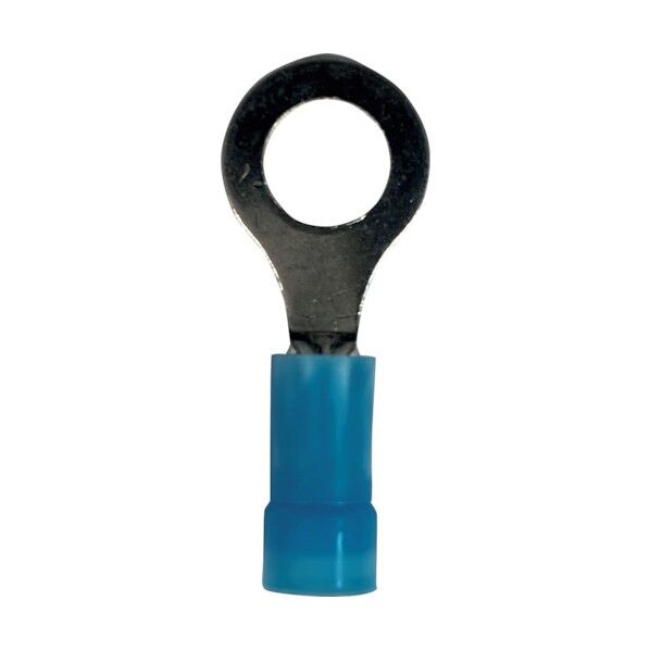 ビニール絶縁被覆付圧着端子(丸形) 電線サイズ:AWG16~14/1.25~2sq 取付ネジ:M5 EV14-10RB-Q 25個